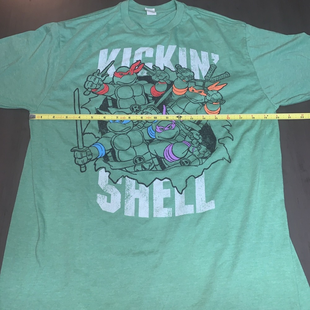 VINTAGE RETRO GRAPHIC TEENAGE MUTANT NINJA TURTLES T-SHIRT SZ L TMNT BLUE Y2k - Picture 3 of 7